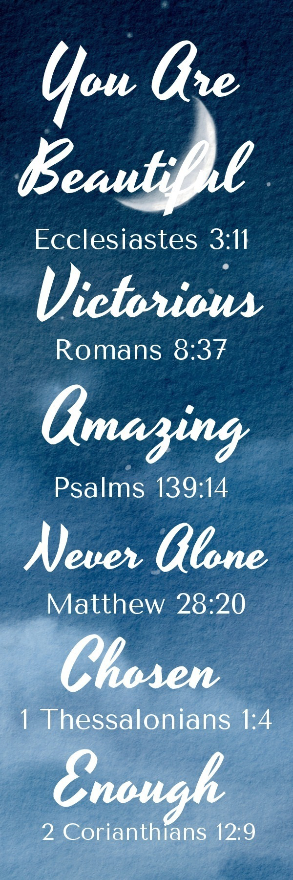 “You Are Beautiful” Bookmark