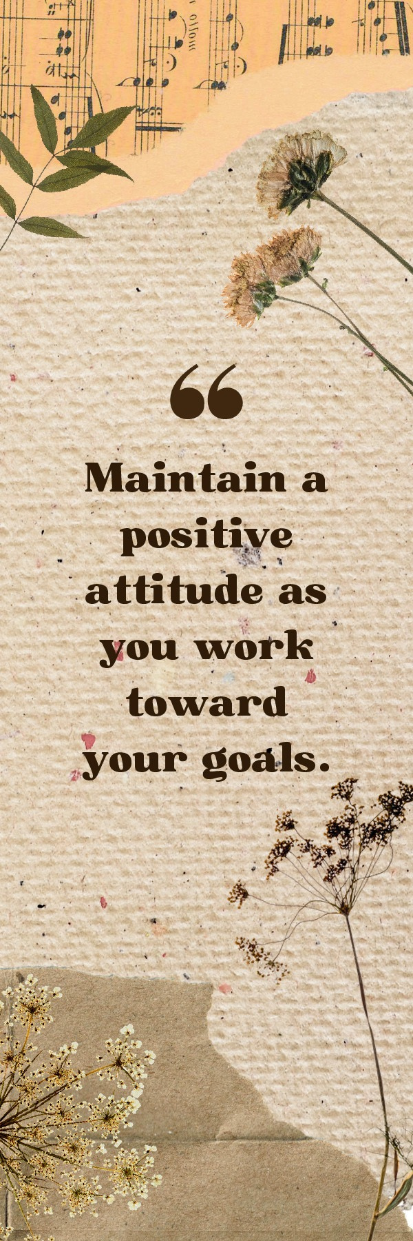 Bookmark - Maintain A Positive Attitude