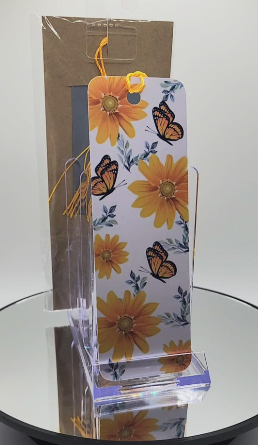 Sunflowers And Butterflies Bookmark