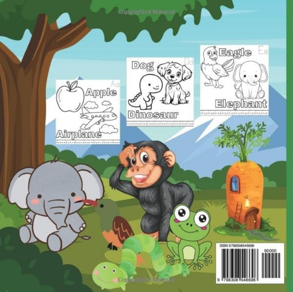 Trace, Color, and Discover the Alphabet: An educational coloring book