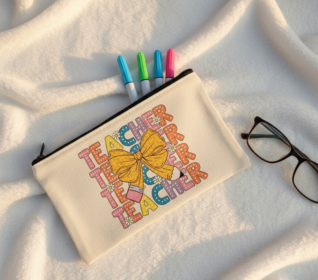 Pencil/Cosmetic Bag - Teacher Teacher Teacher Teacher